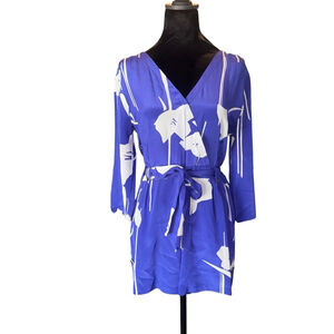 Anthropologie Yumi Kim 100% silk belted Romper, Size S, beach vacation cruise